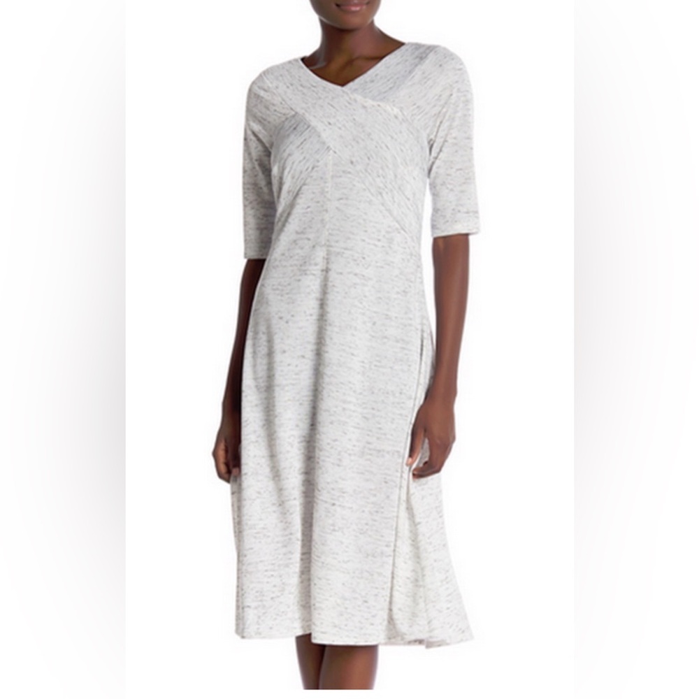 Rabbit Rabbit Rabbit. Cream-light blue Midi Dress. Size 6